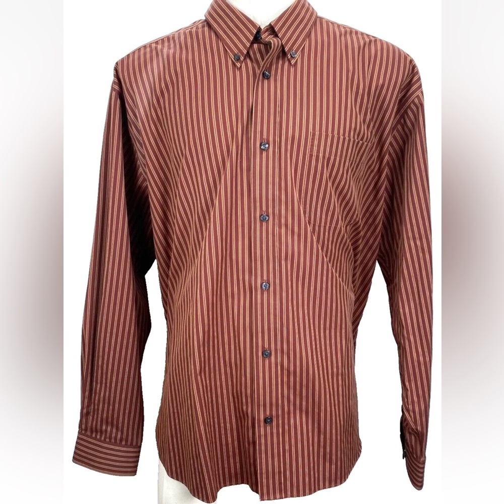 Eddie Bauer wrinkle resistant 100% cotton long sleeve, button-down shirt XL tall